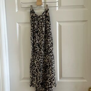 Animal print romper